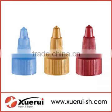 Plastic spout top cap, twist cap