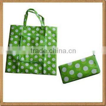 high quality foldable shopping bag in pouch