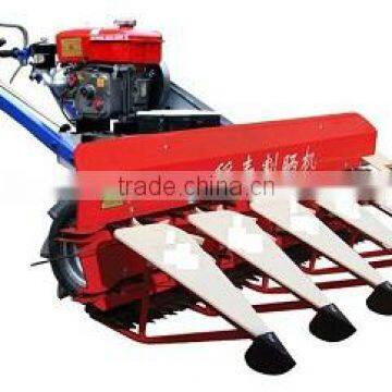 wheat harvester powered by power tiller