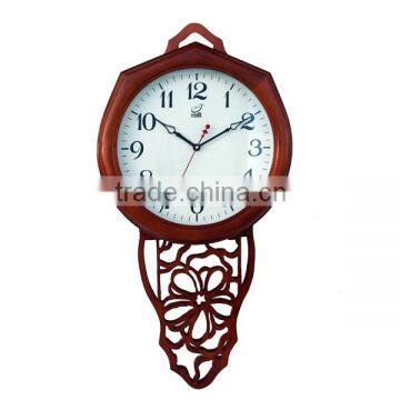 wood decor wall hanging antique swing clock