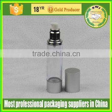 China Man Face Lotion Airless Pump Bottle 30ml 50ml Silver Bottle photo-5