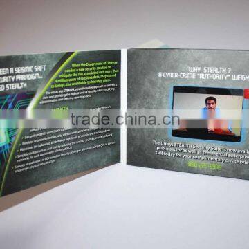 2016 Most Popular Souvenir 5"lcd Screen Greeting Card,digital Video Greeting Card ,hard Cover Video Book photo-4