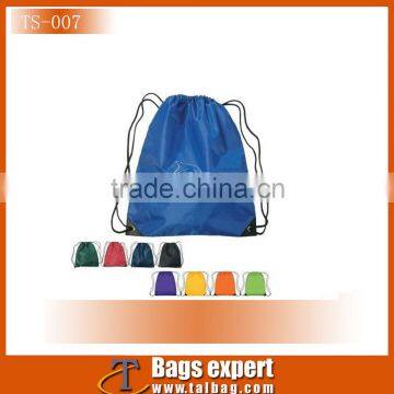 promotional cheap custom 210d polyester drawstring bag