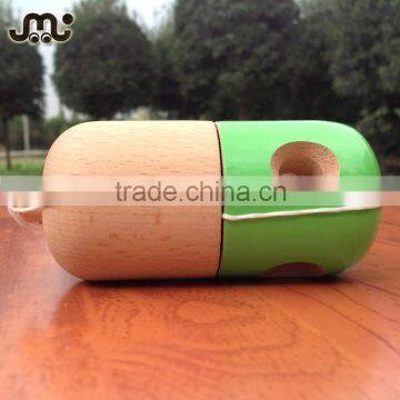 Memory Green Solid Pill Kendama,hot Sell 5 Holes Capsule Kendama
