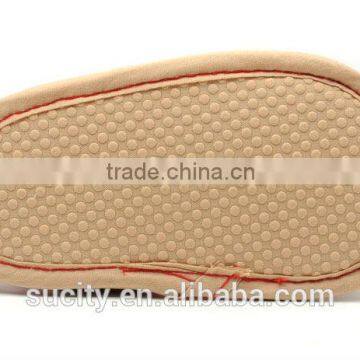 2014 New Designs Flat Fabric Baby Barefoor Sandals