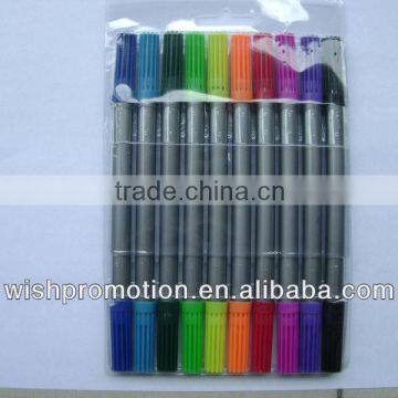 double head Water colour fibre tip felt pen