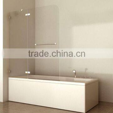 T1233 high quality Folding Bathtub Frameless Tempered Glass shower ltd131ee12000 screen