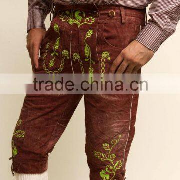 New Bavarian LEDERHOSEN Leather Pants Original" Goat Suede Leather Pants photo-4