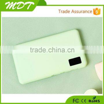 Most promotional real capacity rohs power bank 10000mah cellphone charger with LCD digital display