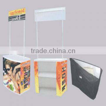 Portable ABS plastic promotion table, plastic promotion desk in china