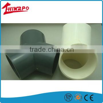 Factory Custom hdpe plastic tee union pipe fitting of pipe reducing tee