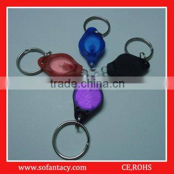 cheapest UV led mini light keychain 365nm and 395nm