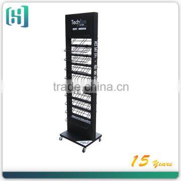 metal wholesale floor ceramic tiles glass price display stand HSX-S0029