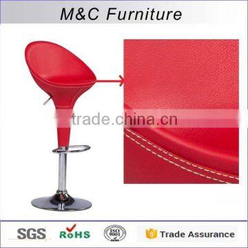 Made in China stainless steel bright chrome bar stool high chair