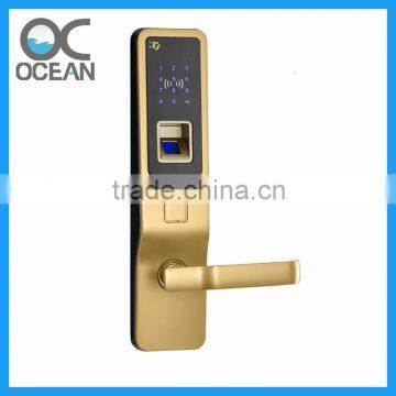 Fingerprint hotel card reader door lock access control with hotel door lock system