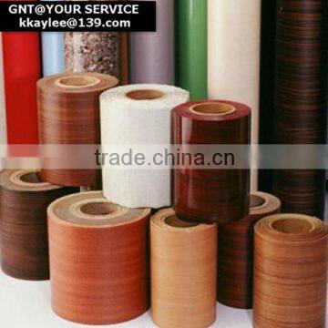 Wood grain PVC decorative film