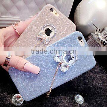 Bowknot Glitter Cases for IPhone 6 6s Soft Silicone Cover Case With Bling Bling Diamond Cover for IPhone 5 5s 6 6s Plus