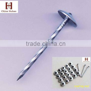 Galvanized umbrella head roofing nails with smooth/twist shank manufacturer