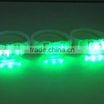 Factory Silicone LED Bracelets , Led Light Bracelets Led Flashing Bracelet , Led Light Wristbands Sound Activated Led Bracelet photo-3