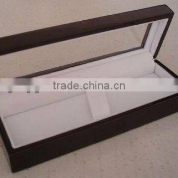 WO-78e Wooden Pen Box With pvc Showcase