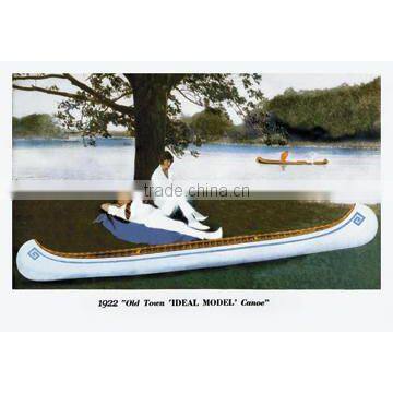 Ideal Model' Canoe 12x18 Giclee on canvas