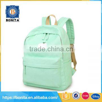 Casual korean light green outdoor daily college canvas hot style backpack