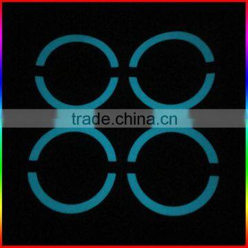 blue light luminous stickers with transfer film