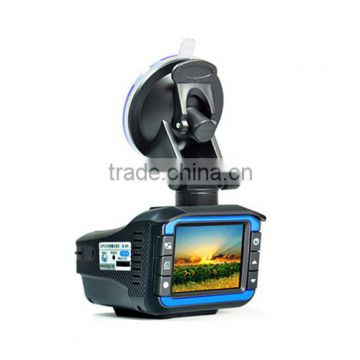 Video Registrator Car Radar Detector 3 in 1 with Rear Camera Full HD DVR Recorder