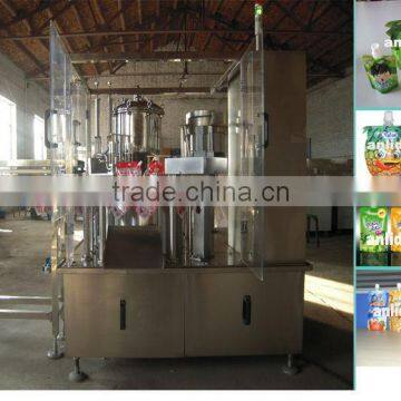 Full automatic stand up bag with cap packing machine