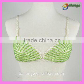 Newest products 2015 wholesale crochet bra made in China lady bra for lady underwear