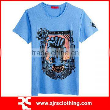 Mens Custom Polo T shirt Short Sleeve Silkscreen Printing T Shirt