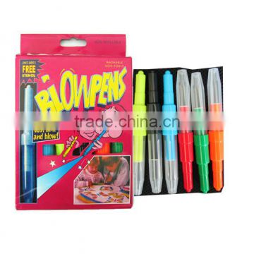 magic colorful blowpens for drawing