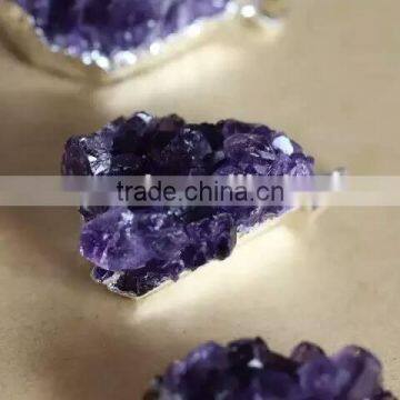 Wholesale amethyst cluster pandent quartz for accessories