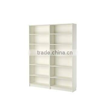 China manufacturer sale wihte colour used library bookcases/particle board book shelf