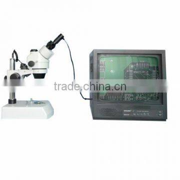 0.35 MP video stereo microscope with video microscope camera