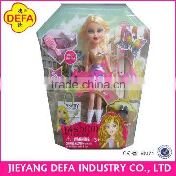 9'' Promotion cheap baby toy rock & roll doll with accessories