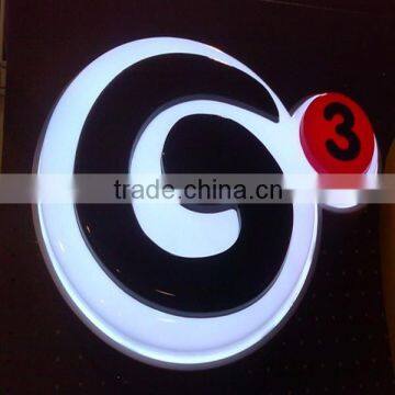Vacuum forming plastic digital signage display