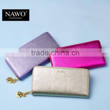 Luxury Evening Party Women Zipper Leather Wallet Fashion Designer Purse photo-6