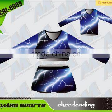 Custom sublimation cheerleading crop tops & skorts