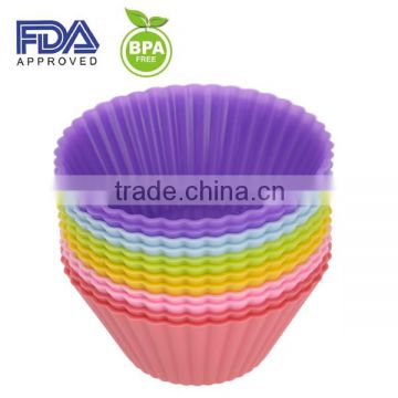 Wholesale Popular Baking Cups FDA silicone cupcake liner to Amazon