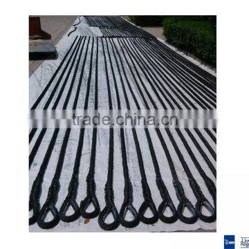 32mm x 10m polyester towing rope with SS timble and heat seal