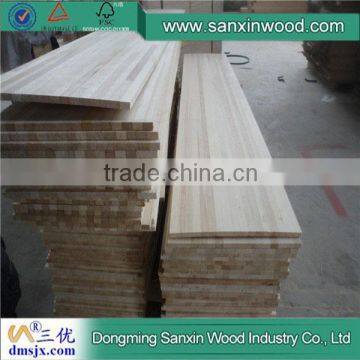 Natural Poplar Finger Joint Board for Snow Woodcore