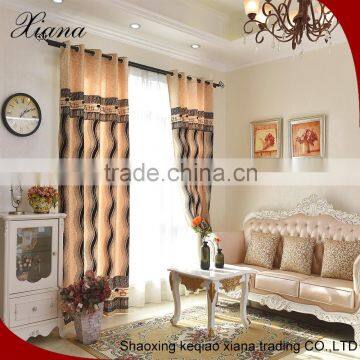 2016 New design High grade flock fabric,flocking window curtain