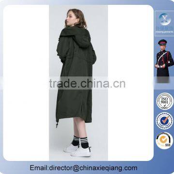 2016 Latest Desgin Printed Long Trench Coat