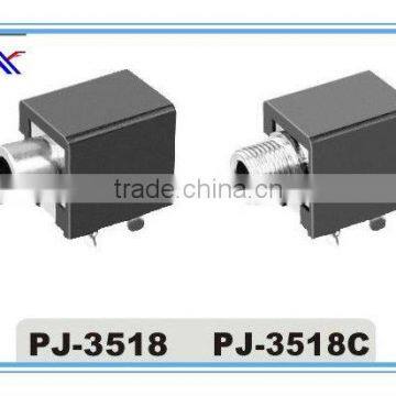 mini 3.5 stereo phone jack PJ-3518 PJ-3518C,female phone jack