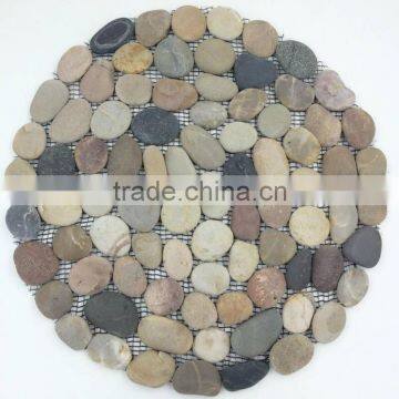 Garden Pack of 2 Stepping Pebble Stones on Mesh Borders photo-4