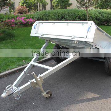 Single Axle Hot Dip Galvanized 7X4 box trailer with cage (fully welded)