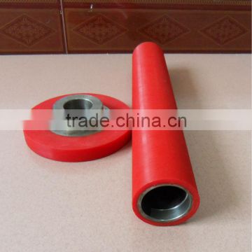 rubber roll coated conveyor roller