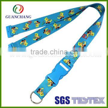 Custom pretty cartoon logo dye sublimation printed lanyards