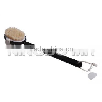 Natural Wood Bristle Spa Bath Shower Body Brush Long Handle Back Scrub Massage